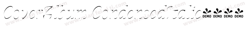 CoverAlbum CondensedItalic字体转换